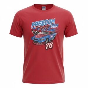 NWT - Freedom Racing Team - Red Short Sleeve Tee Shirt - Size 3XL